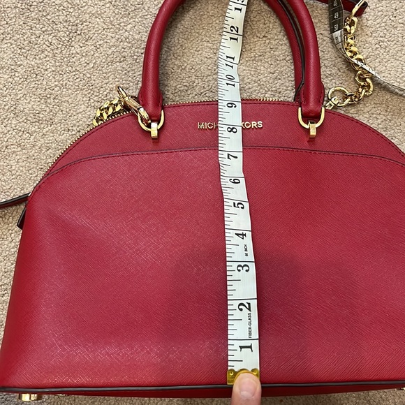 Red Michael Kors Emmy Dome satchel - Picture 13 of 14